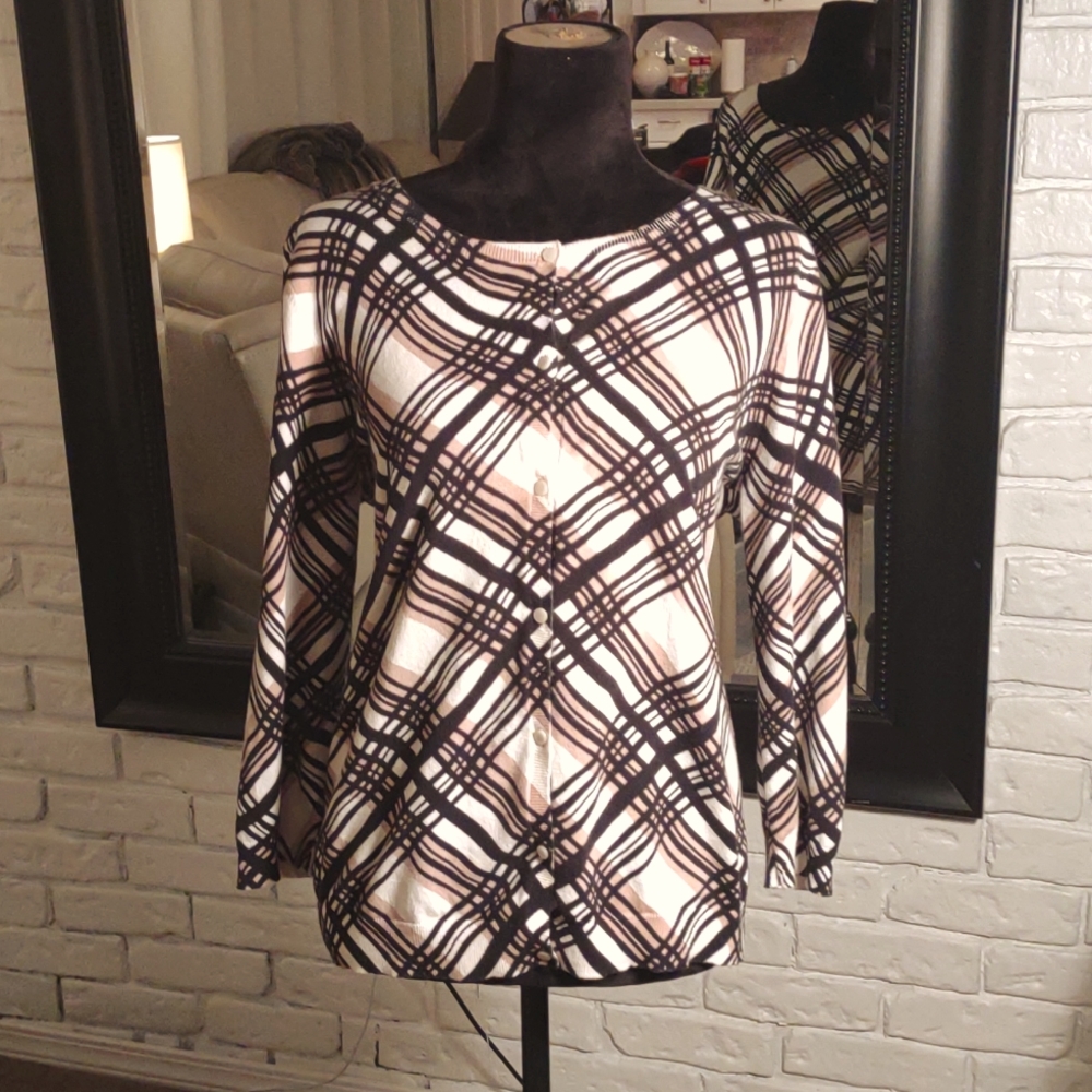 Talbot's printed cardigan